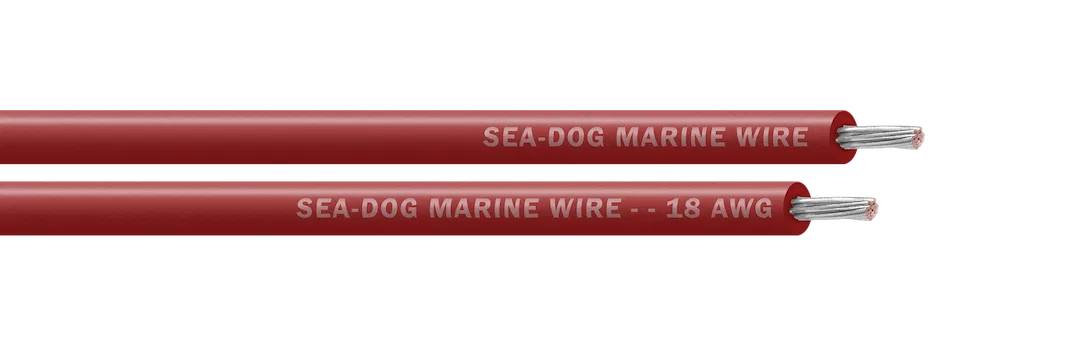 8018022 – SEA DOG Primary Wire, Stranded Conductor 18 Gauge Red 100 Foot Spool Tinned Copper Conductor